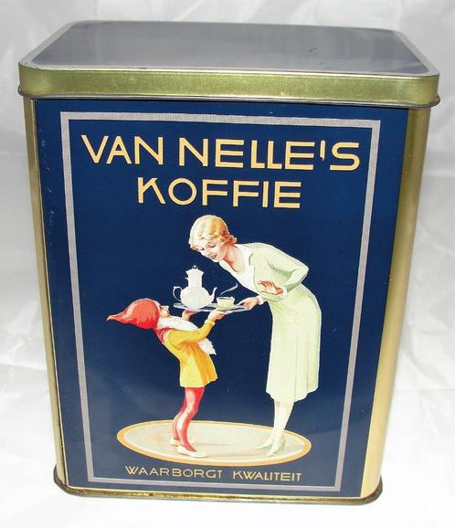 Van Nelle Piggelmee voorraadblik, Verzamelen, Blikken, Gebruikt, Koffie, Van Nelle, Ophalen of Verzenden