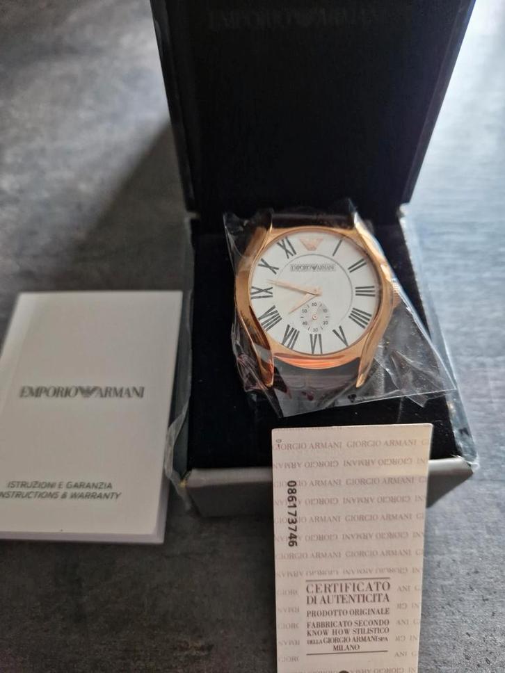 HERENHORLOGE Klassieke Emporio Armani AR0677  new in doos, Sieraden, Tassen en Uiterlijk, Horloges | Heren, Nieuw, Polshorloge