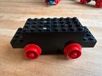 LEGO 4V Vintage zwart trein locomotief-onderstel., Ophalen, Gebruikt, Lego