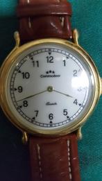 s [281 ] vintage horloge , bruin leer, Sieraden, Tassen en Uiterlijk, Overige Accessoires, Ophalen of Verzenden