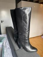 Zgan leren laarzen, Kleding | Dames, Schoenen, Ophalen of Verzenden, Zo goed als nieuw, Zwart, Hoge laarzen