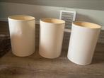 Nette lampenkampen set 3 stuks, Ophalen of Verzenden, Gebruikt, Rond, Minder dan 25 cm
