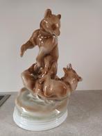 Zsolnay porselein - vechtende beren, Ophalen of Verzenden