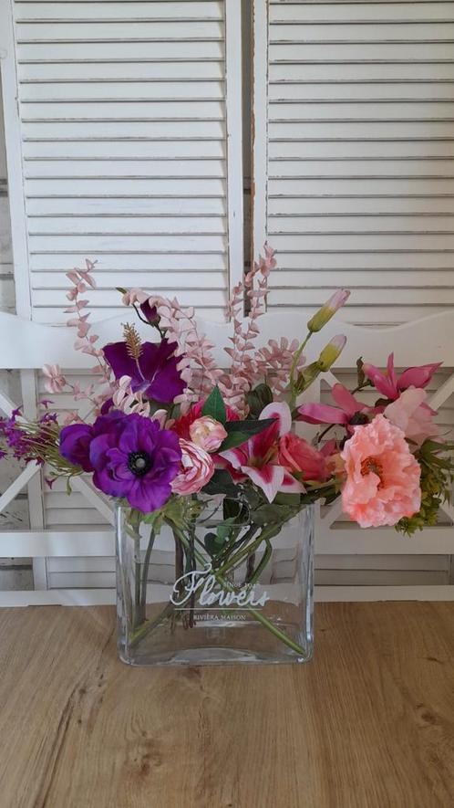 Flowers riviera maison vaas inclusief kunstbloemen, Huis en Inrichting, Woonaccessoires | Vazen, Verzenden
