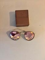 Ray ban round metal folding roze, Gebruikt, Zonnebril, Ophalen of Verzenden, Ray-Ban