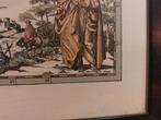 Kaart route naar Santiago de Compostella, door Serveaux 1648, Ophalen of Verzenden, 1800 tot 2000, Nederland, Landkaart