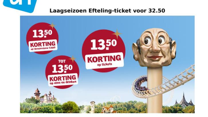 Efteling AH Laagseizoen ticket, Tickets en Kaartjes, Recreatie | Pretparken en Attractieparken, Twee personen, Ticket of Toegangskaart