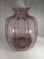 Grote lila copier vaas leerdam, Antiek en Kunst, Antiek | Glas en Kristal, Ophalen