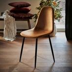 EETKAMERSTOELEN VELVET COGNAC KLEUR NIEUW, Nieuw, Ophalen of Verzenden, Overige kleuren