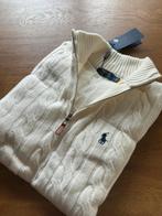 Ralph Lauren 1/4 Zip Trui Wit M, Ophalen of Verzenden, Nieuw, Maat 48/50 (M), Wit