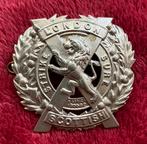 Londen Scottish Embleem capbadge militaire uniform leger, Verzamelen, Ophalen of Verzenden, Landmacht, Engeland, Embleem of Badge