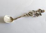zilver ZOUT-SCHEPJE 5,3 cm lang, steel met bloem en engel, Antiek en Kunst, Antiek | Bestek, Ophalen of Verzenden