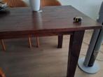eetkamertafel met of zonder stoelen, Huis en Inrichting, Tafels | Eettafels, Ophalen, Gebruikt, 50 tot 100 cm, 150 tot 200 cm