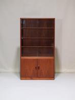Børge Mogensen vitrinekast teak Deens vintage 1960s, Ophalen, Met deur(en), 100 tot 150 cm, -