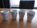 4 Leuke melk bekers., Ophalen of Verzenden, Zo goed als nieuw, Overige stijlen, Kop(pen) en/of Schotel(s)