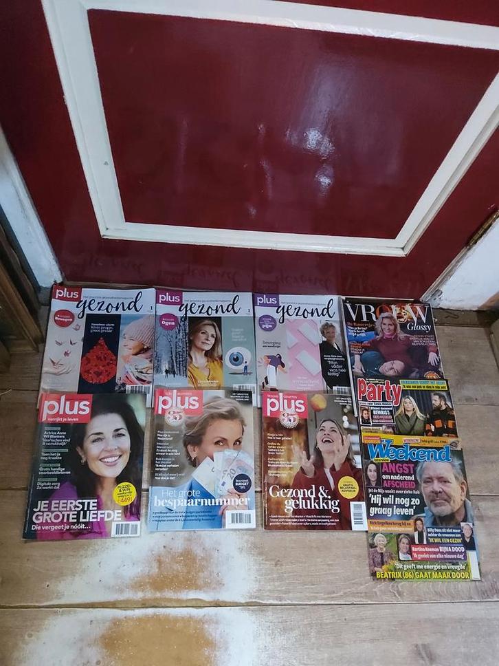 Plus Gezond tijdschriften met nog andere leuke tijdschriften, Boeken, Tijdschriften en Kranten, Gelezen, Damesbladen, Ophalen of Verzenden