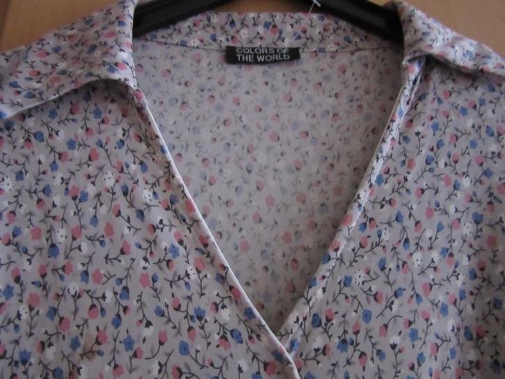 Jurk Colors of the world, maat ca. M - pastel bloemetjes, Kleding | Dames, Jurken, Nieuw, Maat 38/40 (M), Knielengte, Verzenden