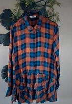 JDY Blouse blauw bruin lila ruit L🙂, Kleding | Dames, Blauw, Maat 42/44 (L), Nieuw, Ophalen of Verzenden