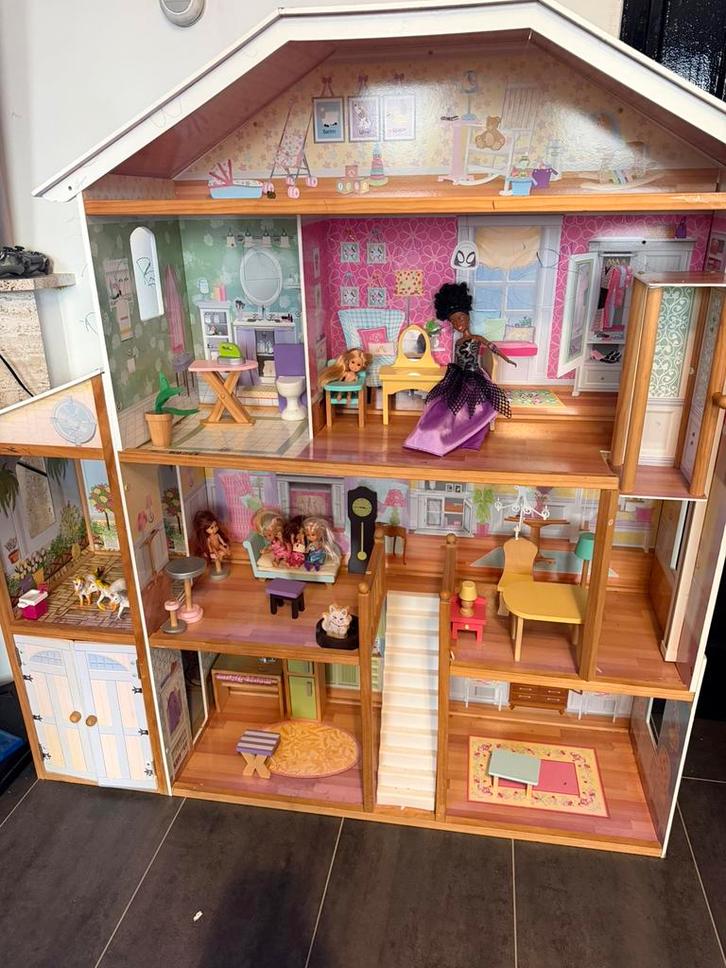 Groot poppenhuis, Kinderen en Baby's, Speelgoed | Poppenhuizen, Gebruikt, Poppenhuis, Ophalen of Verzenden