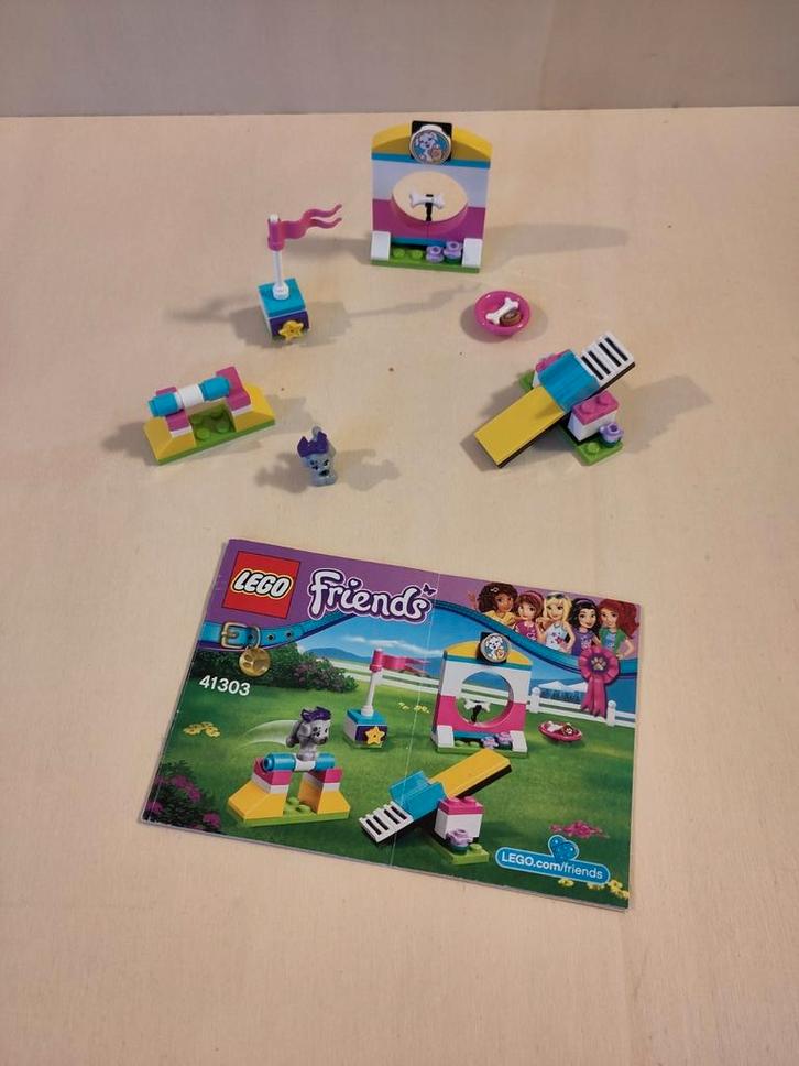 Lego Friends 41303 - Puppy Speeltuin, Kinderen en Baby's, Speelgoed | Duplo en Lego, Zo goed als nieuw, Lego, Complete set, Ophalen of Verzenden