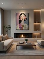 Schilderij vrouw, Ophalen of Verzenden