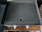 Te koop bakplaat op gas op trolley incl 3 gasflessen, Tuin en Terras, Gasbarbecues, Ophalen, Zo goed als nieuw