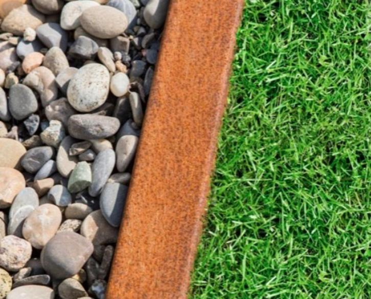 Overzetranden cortenstaal borderrand, Tuin en Terras, Bielzen en Borders, Nieuw, Border, Overige materialen, Minder dan 25 cm