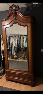 Mooie oude kast met heldere spiegel, Huis en Inrichting, Kasten | Ladekasten, Ophalen, Gebruikt, 200 cm of meer, 50 tot 100 cm
