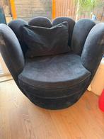 Zwarte loveseat te koop, Huis en Inrichting, Ophalen, Zo goed als nieuw, 75 tot 100 cm