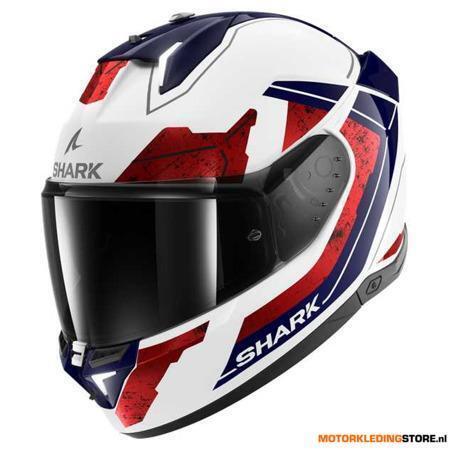 Shark Skwal i3 Rhad Integraalhelm, Wit-Rood, Motoren, Kleding | Motorhelmen, Nieuw met kaartje, Ophalen of Verzenden