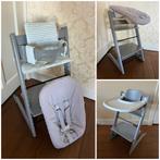 ZGAN! Stokke Tripp Trapp + babyset + newborn + gliders, Kinderen en Baby's, Kinderstoelen, Ophalen of Verzenden, Zo goed als nieuw