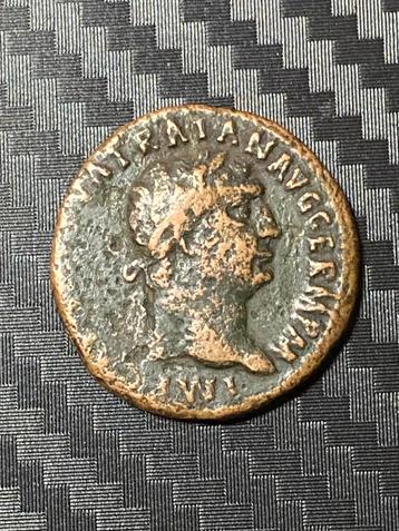 Romeinse munt keizer Trajanus 98-117 BC beschikbaar voor biedingen