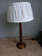 Staande kast schemerlamp met een licht crème  stoffen kap, Ophalen, Gebruikt, 25 tot 50 cm, Rond