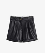Zwarte leren Mango shorts maat L Zara, Mango, Kort, Zwart, Ophalen of Verzenden