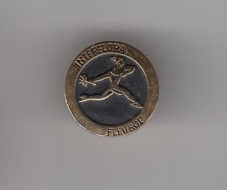 Interflora Fleurop logo pin, Verzamelen, Speldjes, Pins en Buttons, Gebruikt, Speldje of Pin, Overige onderwerpen, Ophalen of Verzenden