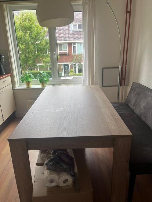 Mooie stevige eettafel, Huis en Inrichting, Tafels | Eettafels, Zo goed als nieuw, 50 tot 100 cm, 150 tot 200 cm, Vier personen