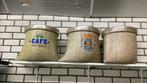 3 grote koffieblikken, Verzamelen, Blikken, Ophalen, Overige, Overige merken