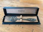Prachtige Gero zilveren vork met vogels in originele doos, Antiek en Kunst, Antiek | Bestek, Ophalen of Verzenden
