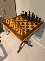 Groot houten schaakspel, Ophalen of Verzenden, Zo goed als nieuw