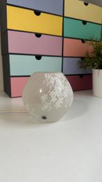 Tafellamp wit met bloemen ikea, Ophalen, Zo goed als nieuw, Glas, Minder dan 50 cm