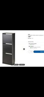 IKEA BISSA schoenenkast 3 vakken, Huis en Inrichting, Kasten | Schoenenkasten, Ophalen, Zo goed als nieuw
