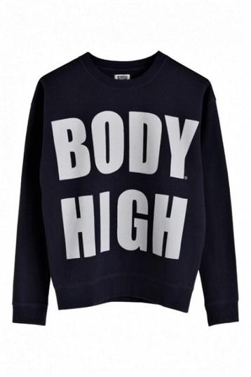 Weekday - donkerblauwe sweater met print beschikbaar voor biedingen