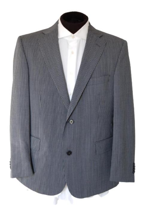 Nieuw Eduard Dressler krijtstreep colbert, jasje, Mt. 25 / M, Kleding | Heren, Kostuums en Colberts, Nieuw, Maat 48/50 (M), Blauw