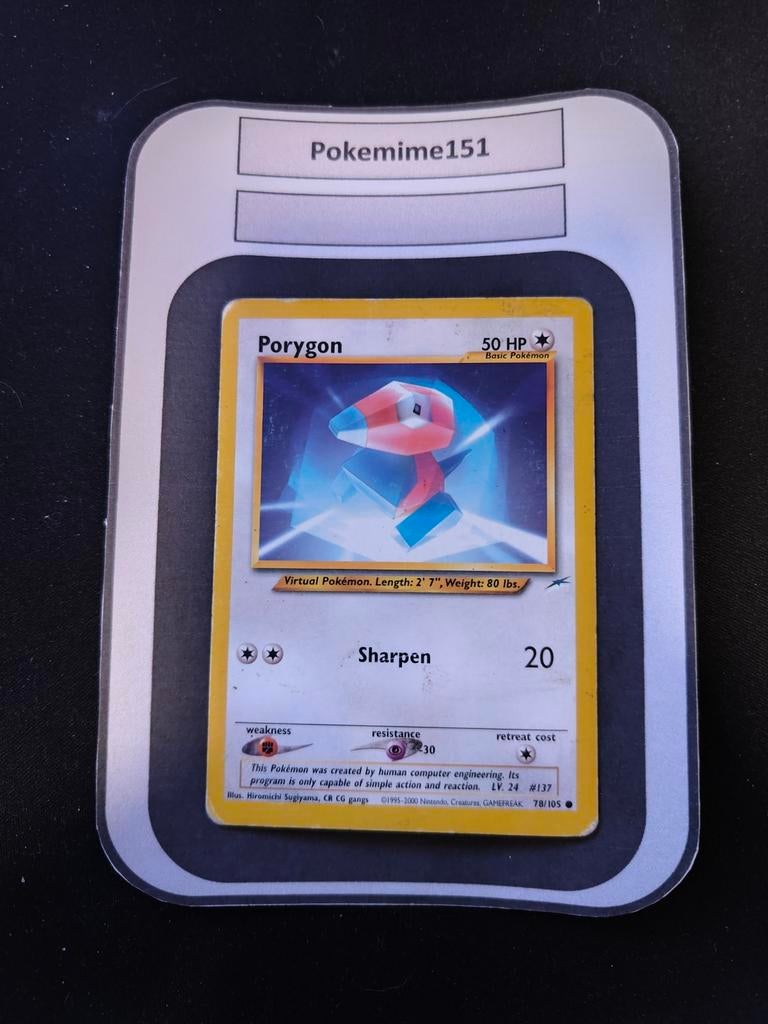 [Pokémon] Porygon Neo Destiny 2002, Ophalen of Verzenden, Gebruikt, Losse kaart
