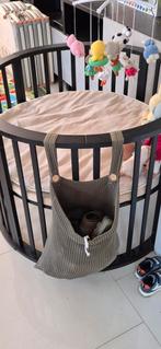 Ronde, zwarte houten box, Kinderen en Baby's, Boxen, Ophalen, Gebruikt, In hoogte verstelbaar, Rond