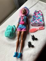 Barbiepop met pruik, Ophalen of Verzenden, Zo goed als nieuw, Barbie