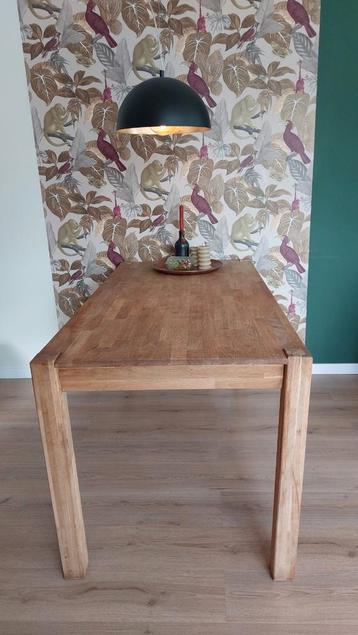 Eikenhouten eettafel - 160x80cm beschikbaar voor biedingen