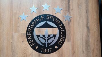Fenerbahce logo - 50 cm - RVS gelakte wanddecoratie
