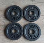 4x 1.25 kg schijven gietijzer INQ 30 mm voor 6 euro, Sport en Fitness, Fitnessmaterialen, Ophalen, Gebruikt, Benen, Halterschijven