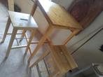 Hoge tafel met 2 krukken IKEA, Ophalen, Gebruikt, Met voetsteun, 60 tot 90 cm